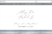 "Romantic Watercolor" - Wedding Website in Mist by Sparkvites - Desktop Design