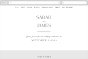 "Coupling" - Wedding Website in Cloud by Lauren Chism - Desktop Design