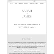 "Coupling" - Wedding Website in Cloud by Lauren Chism - Mobile Layout