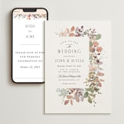 "Wesleyan Hill" - Wedding Website in Wildflower by Jennifer Wick - Match Your Stationery