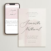 "Painterly" - Wedding Website in Blush by Kelly Schmidt - Match Your Stationery