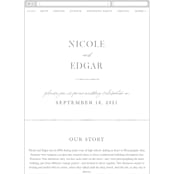 "Lavender fields" - Wedding Website in Lavender by Hooray Creative - Mobile Layout