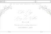 "Essential" - Wedding Website in Mist by Design Lotus - Desktop Design