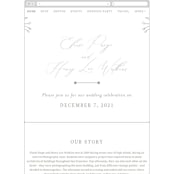 "Essential" - Wedding Website in Mist by Design Lotus - Mobile Layout