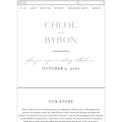 "chloe " - Wedding Website in Silk by Kelly Schmidt - Mobile Layout