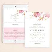 "Stately Florals" - Wedding Website in Poppy by Lori Wemple - Match Your Stationery