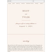 "Leaf Print" - Wedding Website in Rust by Katharine Watson - Guest Management