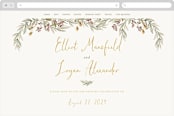 "Summer Love" - Wedding Website in Sunflower by Wildfield Paper Co - Desktop Design