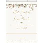 "Summer Love" - Wedding Website in Sunflower by Wildfield Paper Co - Mobile Layout