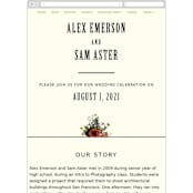 "Vintage Garden Invite" - Wedding Website in Vintage Beige by Alisa Wismer - Guest Management