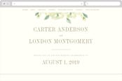 "Southern Garden" - Wedding Website in Moss by Lori Wemple - Desktop Design