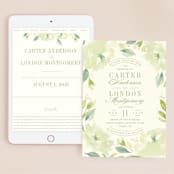"Southern Garden" - Wedding Website in Moss by Lori Wemple - Match Your Stationery