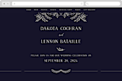 "Wedding Enchantment" - Wedding Website in Midnight by Chris Griffith - Desktop Design