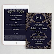"Wedding Enchantment" - Wedding Website in Midnight by Chris Griffith - Match Your Stationery