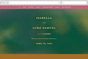 "Forest Love" - Wedding Website in Forest by Simona Camp - Desktop Design