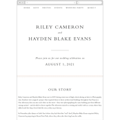 "over and over" - Wedding Website in Soft Peach by Lea Delaveris - Mobile Layout
