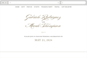 "Flourish" - Wedding Website in Antique by Jennifer Postorino - Desktop Design