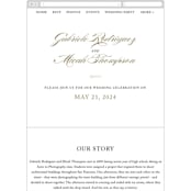 "Flourish" - Wedding Website in Antique by Jennifer Postorino - Mobile Layout