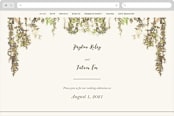 "English Countryside" - Wedding Website in Moss by Design Lotus - Desktop Design