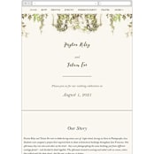 "English Countryside" - Wedding Website in Moss by Design Lotus - Guest Management