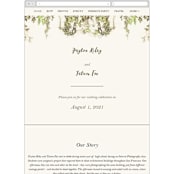 "English Countryside" - Wedding Website in Moss by Design Lotus - Mobile Layout