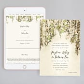 "English Countryside" - Wedding Website in Moss by Design Lotus - Match Your Stationery