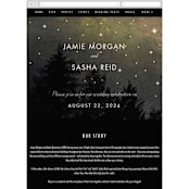 "Starry, Starry Night" - Wedding Website in Shadow by Elly - Mobile Layout