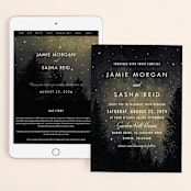 "Starry, Starry Night" - Wedding Website in Shadow by Elly - Match Your Stationery