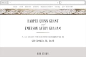 "Modern Marble" - Wedding Website in Cloud by Kelly Schmidt - Desktop Design