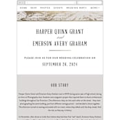 "Modern Marble" - Wedding Website in Cloud by Kelly Schmidt - Mobile Layout
