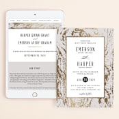 "Modern Marble" - Wedding Website in Cloud by Kelly Schmidt - Match Your Stationery