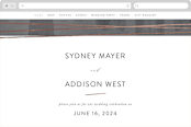 "Geo Chic" - Wedding Website in Charcoal by Hooray Creative - Desktop Design