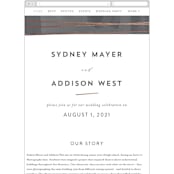 "Geo Chic" - Wedding Website in Charcoal by Hooray Creative - Guest Management