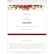 "wispy" - Wedding Website in Sienna by Angela Marzuki - Mobile Layout