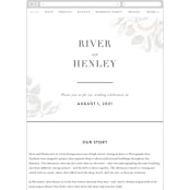 "Beloved" - Wedding Website in Snow by Design Lotus - Guest Management