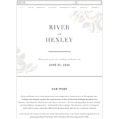 "Beloved" - Wedding Website in Snow by Design Lotus - Mobile Layout