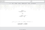 "Sparkle + Shine" - Wedding Website in Silk by Kristie Kern - Desktop Design