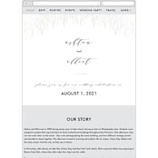 "Sparkle + Shine" - Wedding Website in Silk by Kristie Kern - Mobile Layout