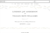 "Little Wreath" - Wedding Website in Pearl by Phrosné Barwood - Desktop Design