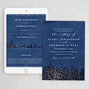 "Aspen" - Wedding Website in Midnight by Kristie Kern - Match Your Stationery