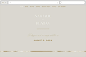 "oval" - Wedding Website in Natural by Leah Bisch - Desktop Design