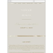 "oval" - Wedding Website in Natural by Leah Bisch - Mobile Layout