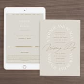 "oval" - Wedding Website in Natural by Leah Bisch - Match Your Stationery