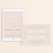 "Lovely Day" - Wedding Website in Rose Quartz by Leah Bisch - Match Your Stationery