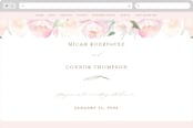 "beautiful peonies" - Wedding Website in Spring by Phrosné Barwood - Desktop Design