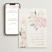 "beautiful peonies" - Wedding Website in Spring by Phrosné Barwood - Match Your Stationery