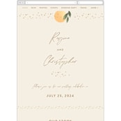 "Essence" - Wedding Website in Ivory by Laura Bolter - Mobile Layout