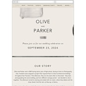 "Midtown" - Wedding Website in Stone by Hudson meet Rose - Mobile Layout