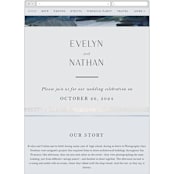 "Evelyn" - Wedding Website in Capri by Nicole Walsh - Mobile Layout