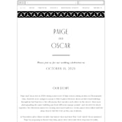 "Arcadia" - Wedding Website in Onyx by Jennifer Wick - Mobile Layout